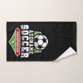 Voetbal aanpassen VOEG TEKST toe Varsity Team Play Bad Handdoek (Handdoek)