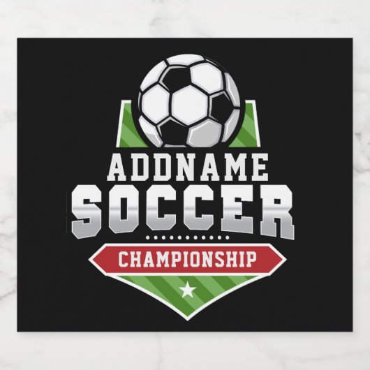 Voetbal aanpassen VOEG TEKST toe Varsity Team Play Bier Etiket (Enkel label)