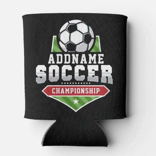 Voetbal aanpassen VOEG TEKST toe Varsity Team Play Blikjeskoeler (Achterkant)