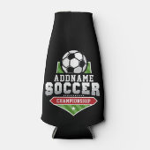 Voetbal aanpassen VOEG TEKST toe Varsity Team Play Flesjeskoeler (Voorkant)