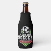 Voetbal aanpassen VOEG TEKST toe Varsity Team Play Flesjeskoeler (Fles Voorkant)