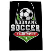 Voetbal aanpassen VOEG TEKST toe Varsity Team Play Medium Cadeauzakje (Voorkant)