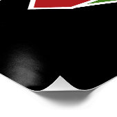 Voetbal aanpassen VOEG TEKST toe Varsity Team Play Perfect Poster (Hoek)