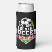Voetbal aanpassen VOEG TEKST toe Varsity Team Play Seltzer Blikjeskoeler (Seltzer Voorkant)