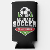 Voetbal aanpassen VOEG TEKST toe Varsity Team Play Seltzer Blikjeskoeler (Voorkant)