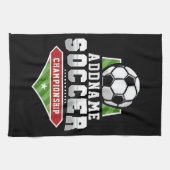 Voetbal aanpassen VOEG TEKST toe Varsity Team Play Theedoek (Horizontaal)