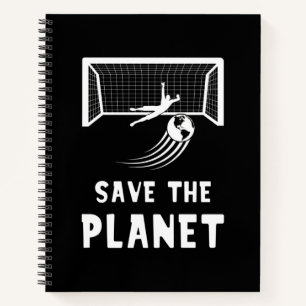 Voetbal Aarddag Red de Planeet Notitieboek