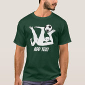 Voetbal Abstract. voeg, geef tekst, T-shirt uit (Voorkant)
