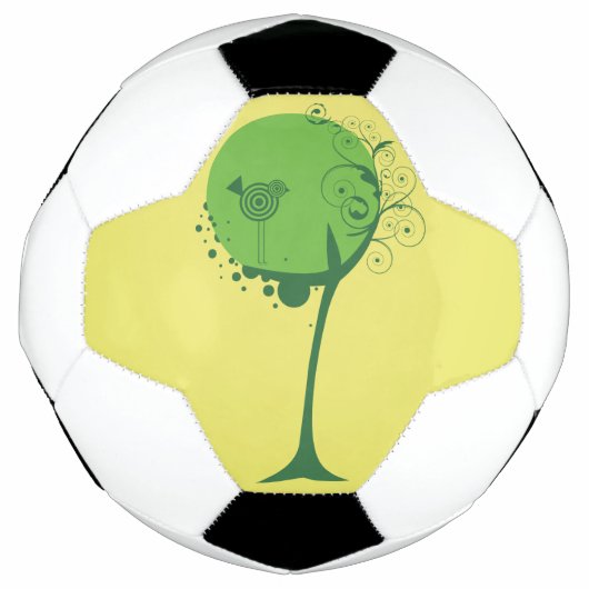 Voetbal abstracte bomen (Voorkant)