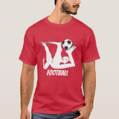 Voetbal Abstracte T-Shirt (Voorkant)