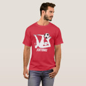 Voetbal Abstracte T-Shirt (Voorkant volledig)