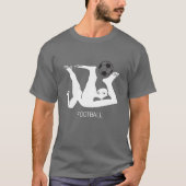 Voetbal Abstracte T-Shirt (Voorkant)