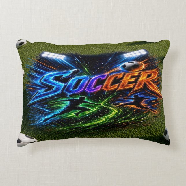 Voetbal Accent Kussen (Voorkant)