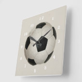 voetbal Acrylwandklok Vierkante Klok (Hoek)