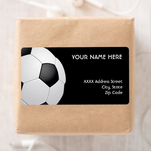 Voetbal Adresetiketten Etiket (Insitu)