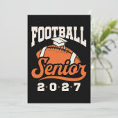 Voetbal Afgestudeerd 2027 Afstuderen Kaart (Staand voorkant)