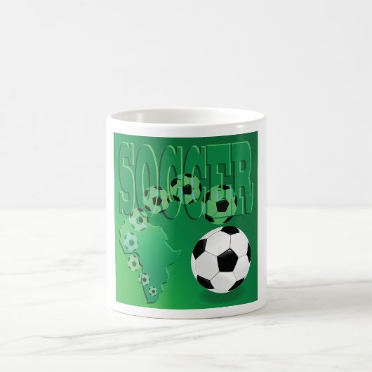 Voetbal Afrika Bold Green Voetbal Koffiemok