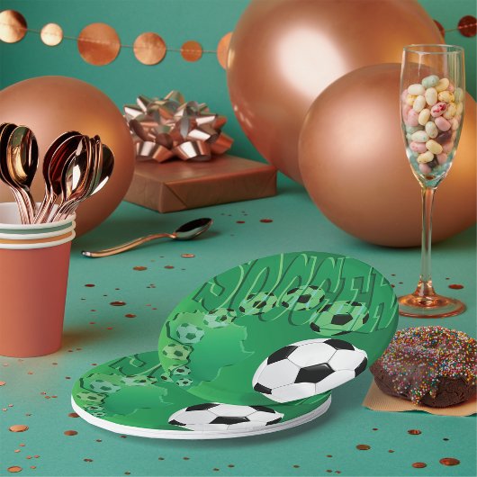 Voetbal Afrika Bold Green Voetbal Papieren Bordje