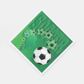 Voetbal Afrika Bold Green Voetbal Servet (Hoek)