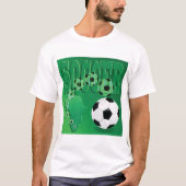 Voetbal Afrika Bold Green Voetbal T-shirt (Voorkant)