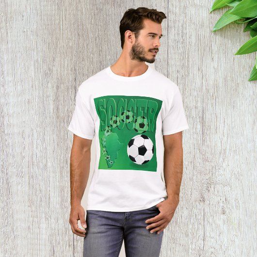 Voetbal Afrika Bold Green Voetbal T-shirt