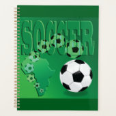Voetbal Afrika Mooi Groen Voetbal Planner (Voorkant)