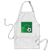 Voetbal Afrika Mooi Groen Voetbal Standaard Schort (Voorkant)