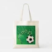 Voetbal Afrika Mooi Groen Voetbal Tote Bag (Achterkant)