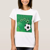 Voetbal Afrika Mooi Groen Voetbalshirt T-shirt (Voorkant)