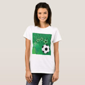 Voetbal Afrika Mooi Groen Voetbalshirt T-shirt (Voorkant volledig)