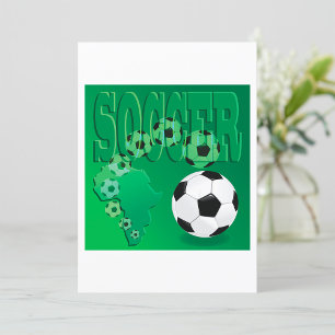 Voetbal Afrika Vet Groen Voetbal Kaart