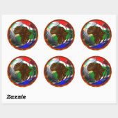 Voetbal Afrika Zuid-Afrika 6 sticker sheet (Vel)