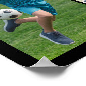 Voetbal Afstudeer Collage 5 Foto's Poster (Hoek)