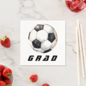 Voetbal afstudeerfeest servet (Insitu)