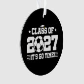 Voetbal Afstudeertijd Seniorklas 2027 Ornament (voorkant)