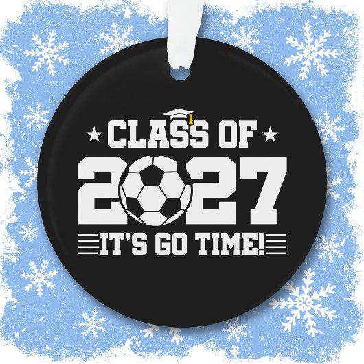 Voetbal Afstudeertijd Seniorklas 2027 Ornament