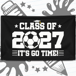 Voetbal Afstudeertijd Seniorklas 2027 Spandoek