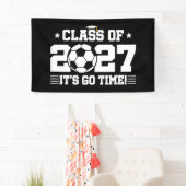 Voetbal Afstudeertijd Seniorklas 2027 Spandoek (Insitu)