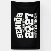 Voetbal Afstudeertijd Seniorklas 2027 Spandoek (Verticaal)