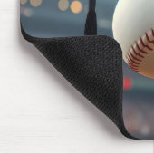 Voetbal Afstuderen met vlammen Muismat (Hoek)