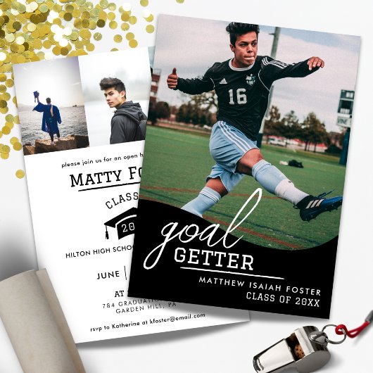 Voetbal Afstuderen Uitnodiging
