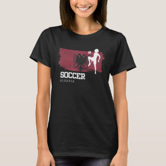 Voetbal Albanië Football Vlag Voetbal Meisjes T-shirt