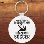 Voetbal - Alles met mate behalve voetbal Sleutelhanger (Voorkant)