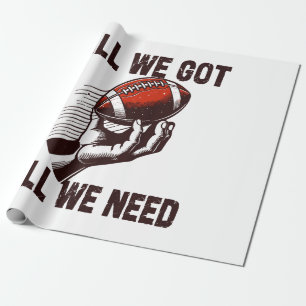 Voetbal Alles wat we hebben alles wat we nodig heb Cadeaupapier
