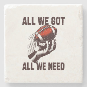 Voetbal Alles wat we hebben Alles wat we Nodig Heb Stenen Onderzetter
