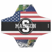 Voetbal American Flag Earth Monogram HAMbyWG (Enkel)