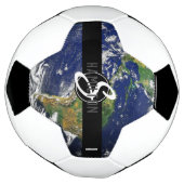 Voetbal American Flag Earth Monogram HAMbyWG (Gedraaid)