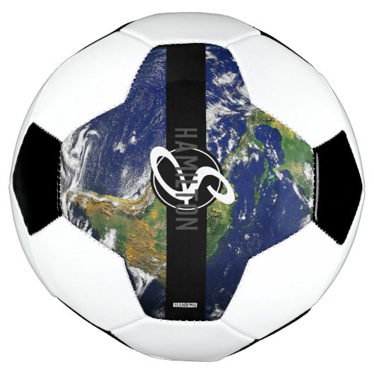 Voetbal American Flag Earth Monogram HAMbyWG (Gedraaid)