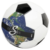 Voetbal American Flag Earth Monogram HAMbyWG (Drie kwart)