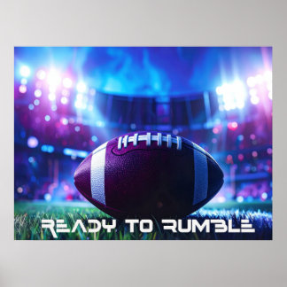 VOETBAL - AMERICAN VOETBAL - KLAAR OM TE RUMBLEN POSTER
